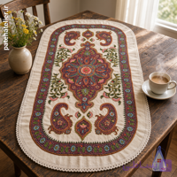 رومیزی پته دوزی طرح چهار بته