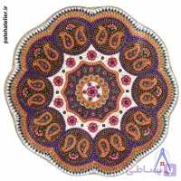 رومیزی پته دوزی طرح یاقوت