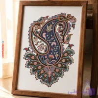تابلو پته دوزی طرح بوته پارمیس