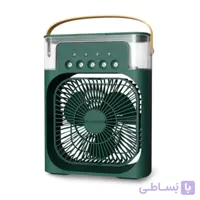 پنکه مه‌پاش رومیزی برقی Air Cooler Fan | با چراغ LED هفت‌رنگ و تایمر هوشمند