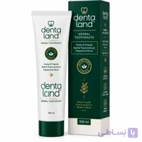 خمیردندان گیاهی دنتالند حاوی عصاره ریحان و آویشن با طعم نعناع