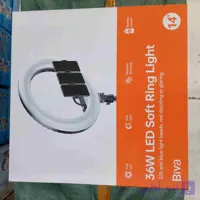 رینگ لایت بیوا Biva RL_01 36W LED Soft Ring Light+سه پایه و سه هولدر ۱۴ اینچ