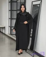 عبا زنانه مدل استین پلیسه الیزه درجه1