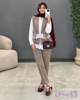 ست سه تیکه شومیز وست شلوار بهیمن زنانه