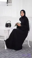 عبا آستین پاپیونی زنانه با جنس الیزه