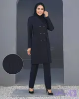 مانتوشلوار اداری زنانه مدل دیپلمات 6دکمه