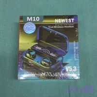 هدست بلوتوثی مدل M10 V5.3 ORIG ایرپاد هدست هندزفری پاوربانک هولدر شارژر ساعت هوشمند