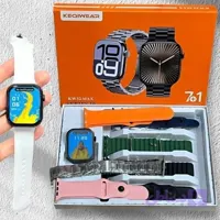 ساعت هوشمند7بند KW 32 MAX بند فلزی امولد سری ده 2026 کیفیت (فروش به قیمت عمده)