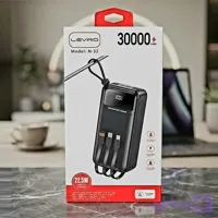 پاوربانک غول LEVINO 30000mAh اصلی 22/5 فست 4/5 آمپر کمپینگ شرگتی 8 خروجی