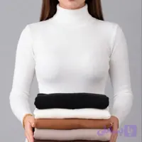 بلوز بیسیک یقه اسکی بلند