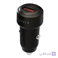 شارژر فندکی 60 وات لِولو مدل Nori Mini به همراه کابل تبدیل USB-C به Lightning