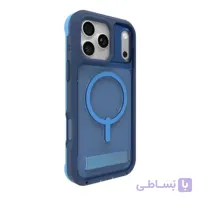قاب زگ مدل Zagg Cases Rainier Snap with Kickstan مناسب برای iPhone 17 Pro Max رنگ آبی