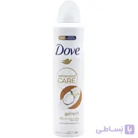 اسپری ضد تعریق زنانه داو مدل Advanced Care Go Fresh با رایحه نارگیل و گل یاس حجم 250 میل