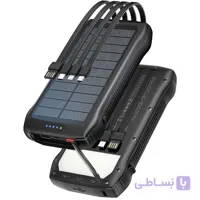 پاوربانک خورشیدی 20 وات 20000 گرین لاین GNSOLF20PBBK