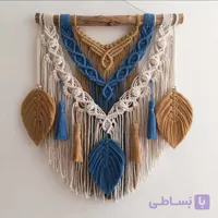 آویز مکرومه رنگی دیواری کد 115