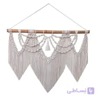 آویز مکرومه دیواری مدل موج کد 0024