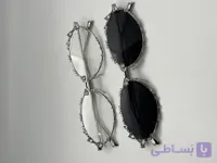 عینک بیضی نگین دار برند gentle monester