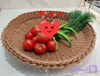 سینی حصیری مخصوص سبزی و میوه و نان