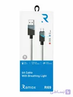 کابل شارژ کنفی USB – Lightning (آیفون) – مدل RAMOX-R68