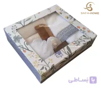 باکس لوازم حمام طرح گلدار