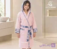 ست حوله تن پوش و دمپایی بچگانه سایز 100 مدل هیرا
