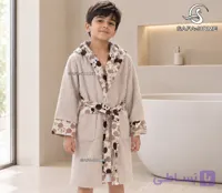 ست حوله تن پوش و دمپایی بچگانه سایز 80 مدل هیرا