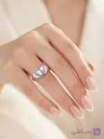 انگشتر استیل ابکاری رنگ ثابت مدل پروانه برند وارداتی