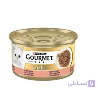 کنسرو مخصوص گربه گورمت گلد با طعم ماهی سالمون ۸۵ گرم