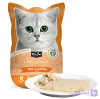 پوچ گربه کیت کت با طعم ماهی تن و سالمون وزن 70 گرم kit cat cat pouch  tuna&amp;salmon
