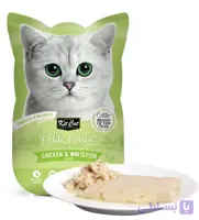 پوچ گربه کیت کت با طعم مرغ و ماهی سفید وزن 70 گرم kit cat cat pouch chicken &amp;whie fish