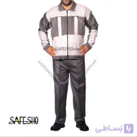 لباس کار مدل سیلور طوسی-طوسی روشن