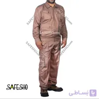 لباس کار اف ورک Fworkکرم شکلاتی-فیروزه ای