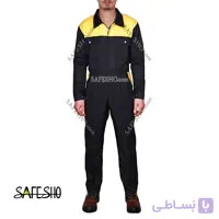 لباس یکسره طرح ولوو Volvo مشکی-زرد