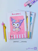 دفتر مجلد ۶۰ برگ استیکردار پیتیکو سری Kuromi