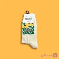 جوراب ساق دار برند اپتیمیست طرح گل آفتاب گردان