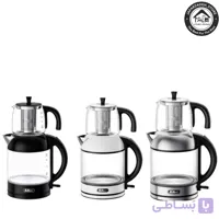 چای‌ساز برند فِلِر مدل 289 رنگ استیل و مشکی و سفید