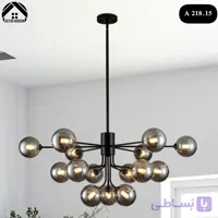 لوستر آویز دارای ۱۵ عدد حباب کد A 218.15
