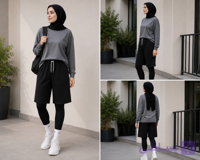 شلوارک زنانه پاچه گشاد