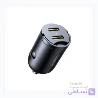 شارژر فندکی بیسوس Tiny Star Mini VCHXX-CC 30W دو پورت Type-C