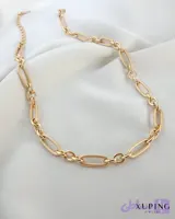 گردنبند زنجیری ژوپینگ حلقه بافت‌دار