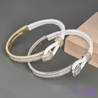 دستبند تنیسی چرم امگا