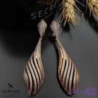گوشواره آویز نگین‌دار ژوپینگ