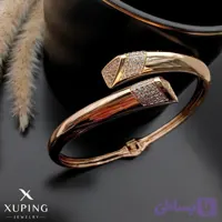 دستبند ژوپینگ مدل دو سر نگین دار