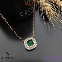 گردنبند تک نگین ژوپینگ با نگین زیرکونیا