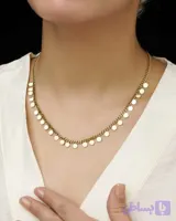 گردنبند استیل مدل سکه ای