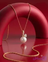گردنبند مرواریدی ژوپینگ با زنجیر اصل