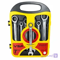 آچار یکسر تخت و یکسر رینگی وی اس پی مدل CR-V مجموعه 7 عددی