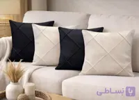 کوسن مخمل با دوخت لوزی ۴٠*۵٠