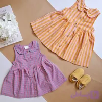 کد ۱۱ : پیراهن حلقه ای نوزادی دخترانه وارداتی از برند next جنس نخی