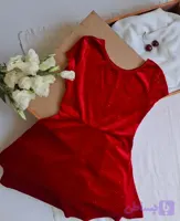 پیراهن مخمل شاین طلایی بچگانه (سن ۶ سال)